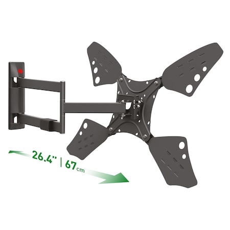 Barkan Barkan 13 - 83 inch Full Motion - 4 Movement Long Flat / Curved TV Wall Mount 110 lbs Black 3400L